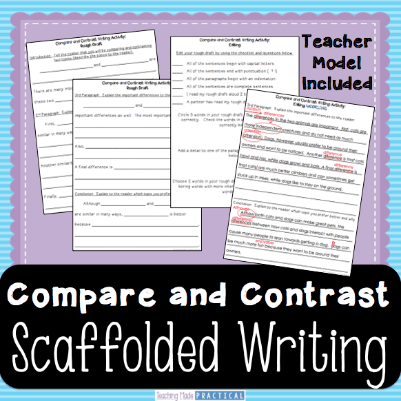 writing a compare and contrast essay 5th grade